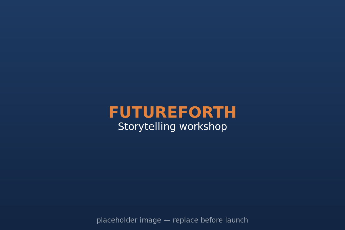 Dave Delaney at a storytelling and presentation workshop