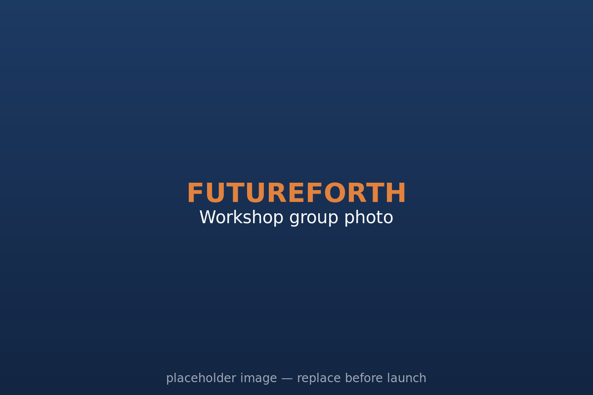 Group photo from a Futureforth team workshop